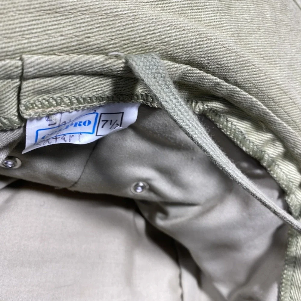 Abercrombie &‎ Kent Hat Boonie  Mens 7 1/2 Beige Safari Wide Brim Cotton